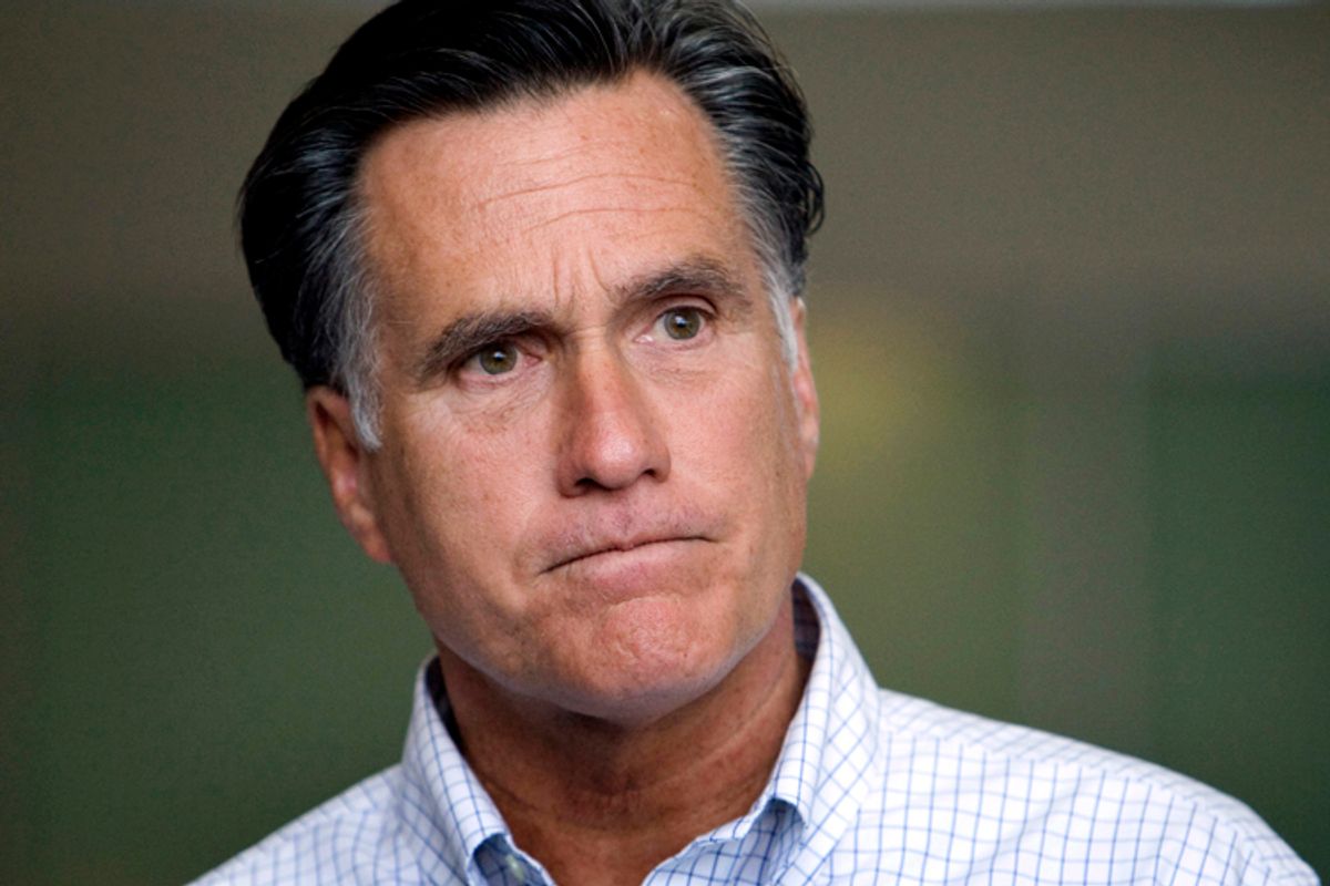Former Massachusetts governor and Republican presidential candidate Mitt Romney             (Steve Marcus / Reuters)