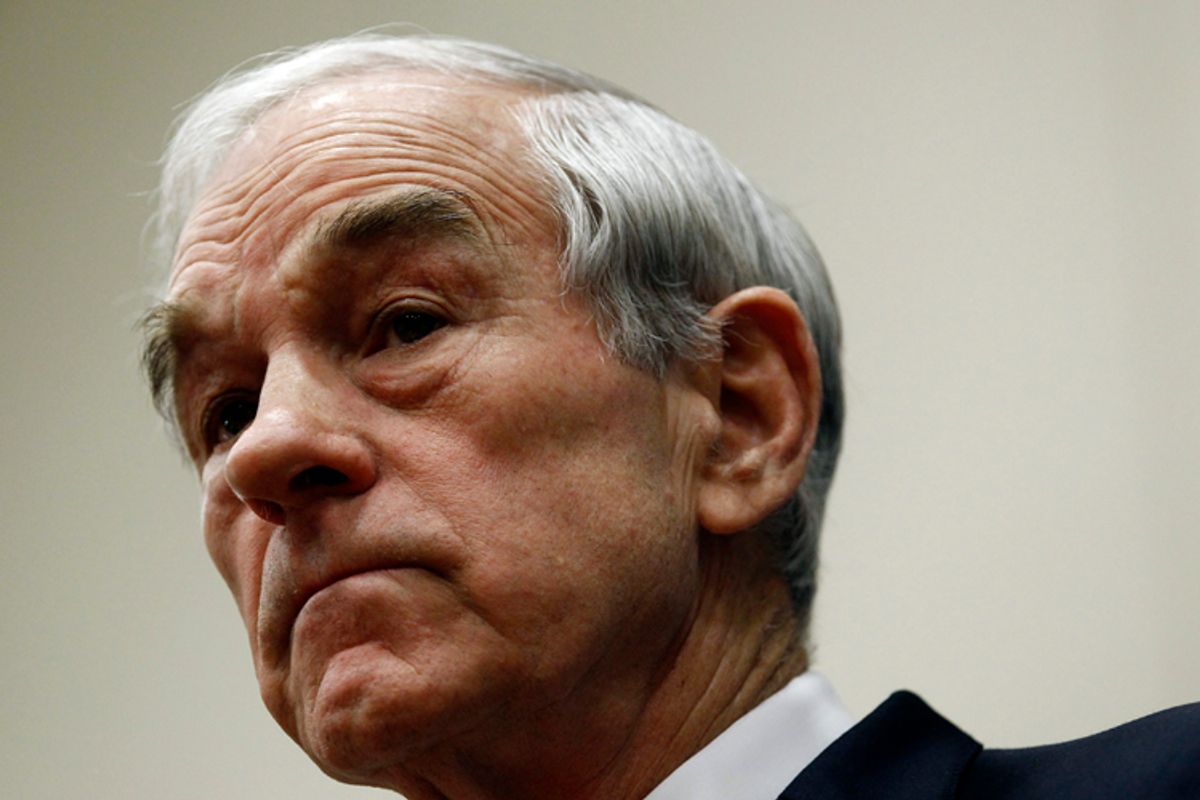 U.S. Republican presidential candidate and Congressman Ron Paul       (Jim Young / Reuters)