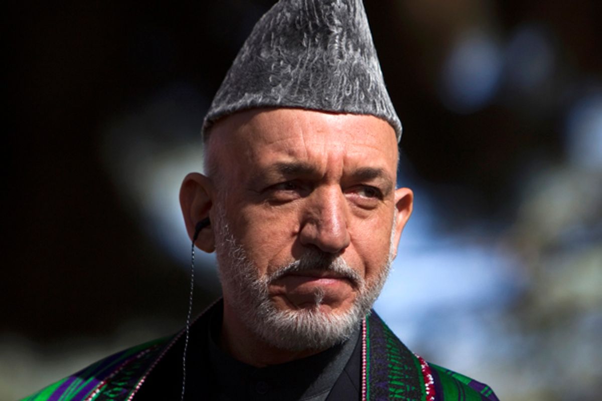 Afghan President Hamid Karzai      (Reuters/Ahmad Masood)