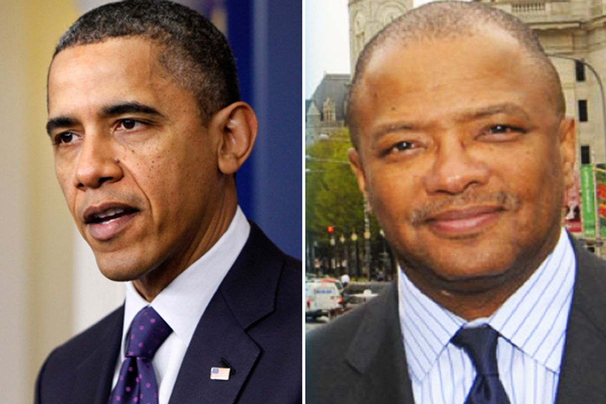  Barack Obama and Broderick Johnson (AP)