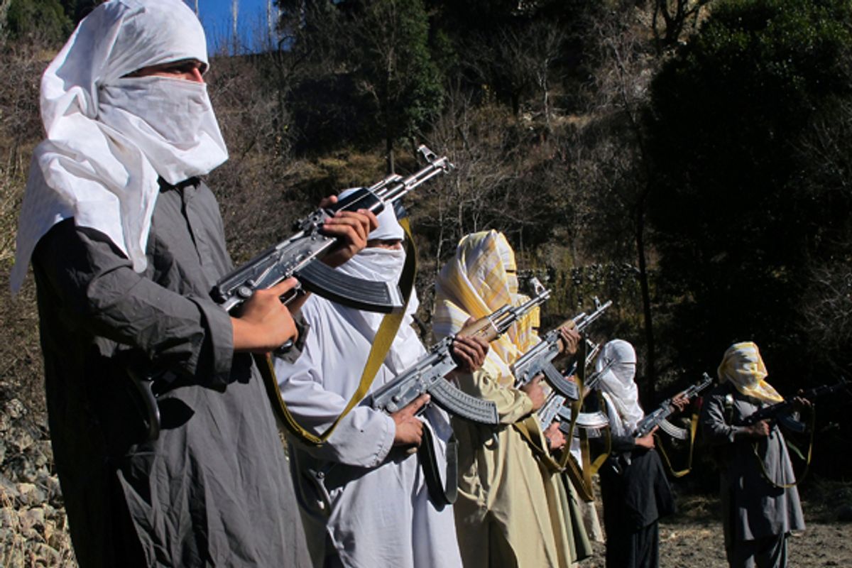 Taliban fighters (AP/Ishtiaq Mahsud)