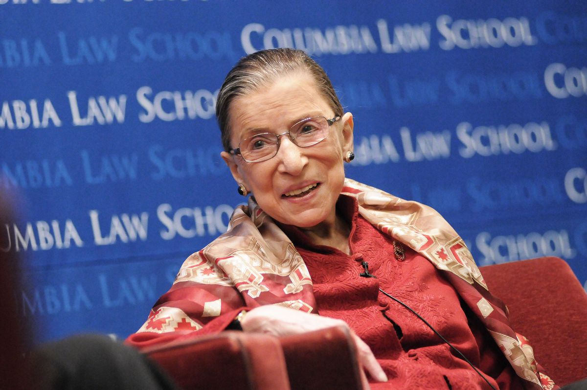 US Supreme Court Associate Justice Ruth Bader Ginsburg at Columbia Law School, February 10, 2012.   (Eileen Barroso)
