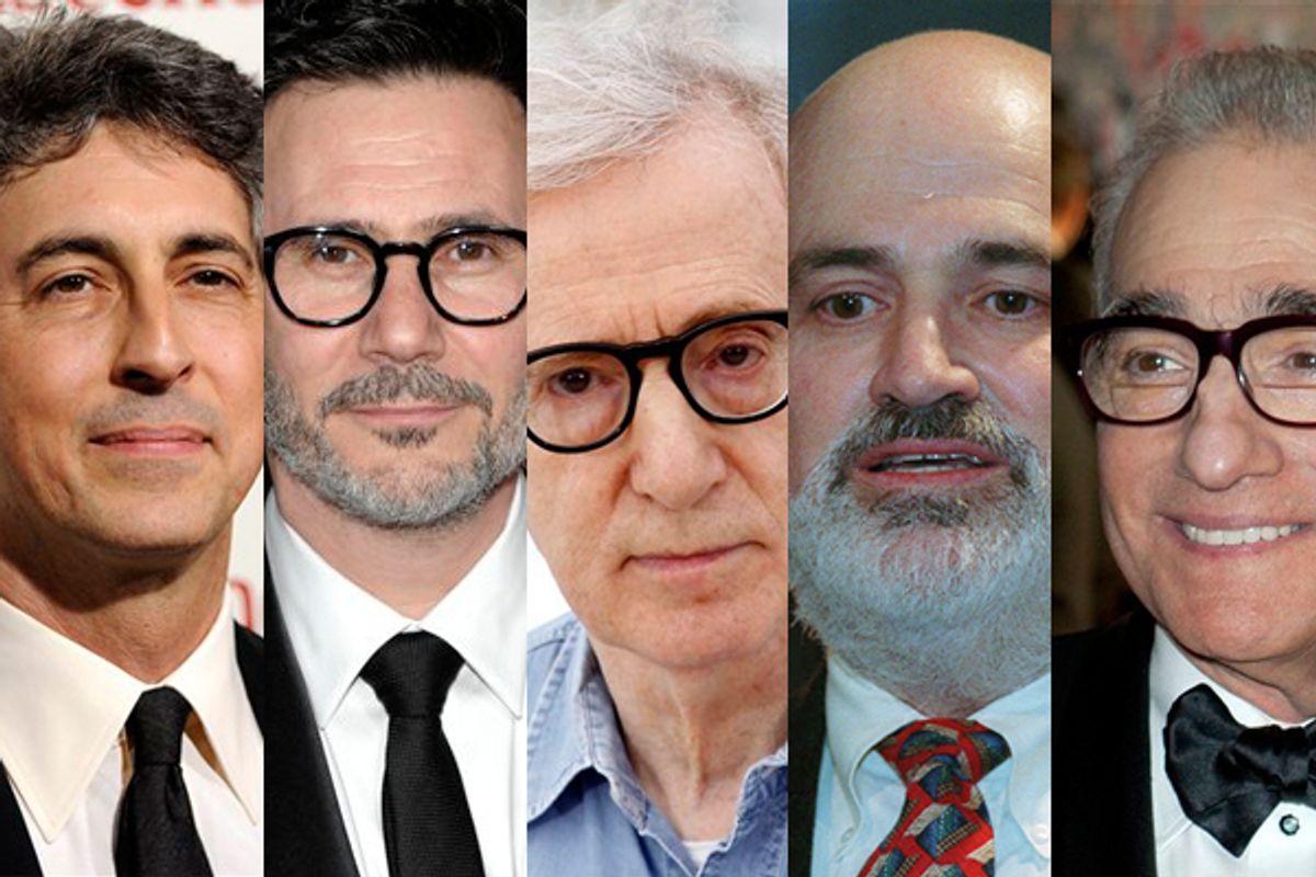 Alexander Payne, Michel Hazanavicius, Woody Allen, Terrence Malick and Martin Scorsese       (AP)