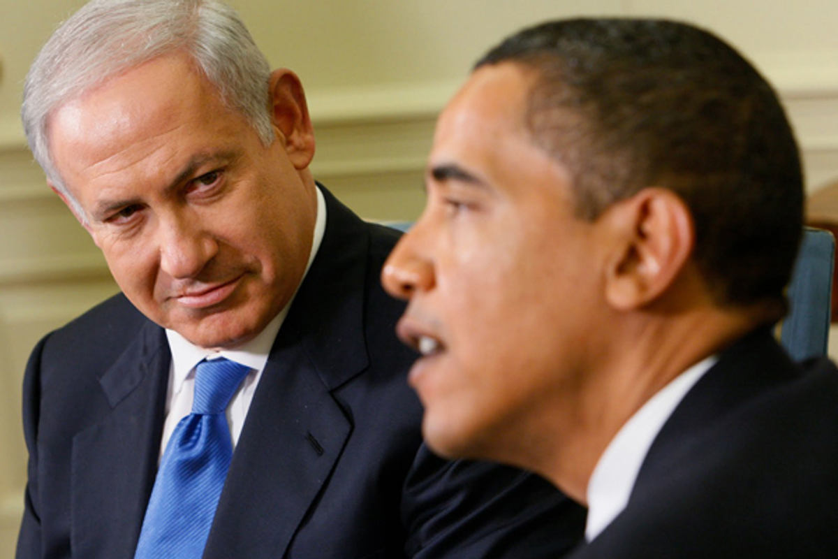  Israeli Prime Minister Benjamin Netanyahu and President Obama        (AP)