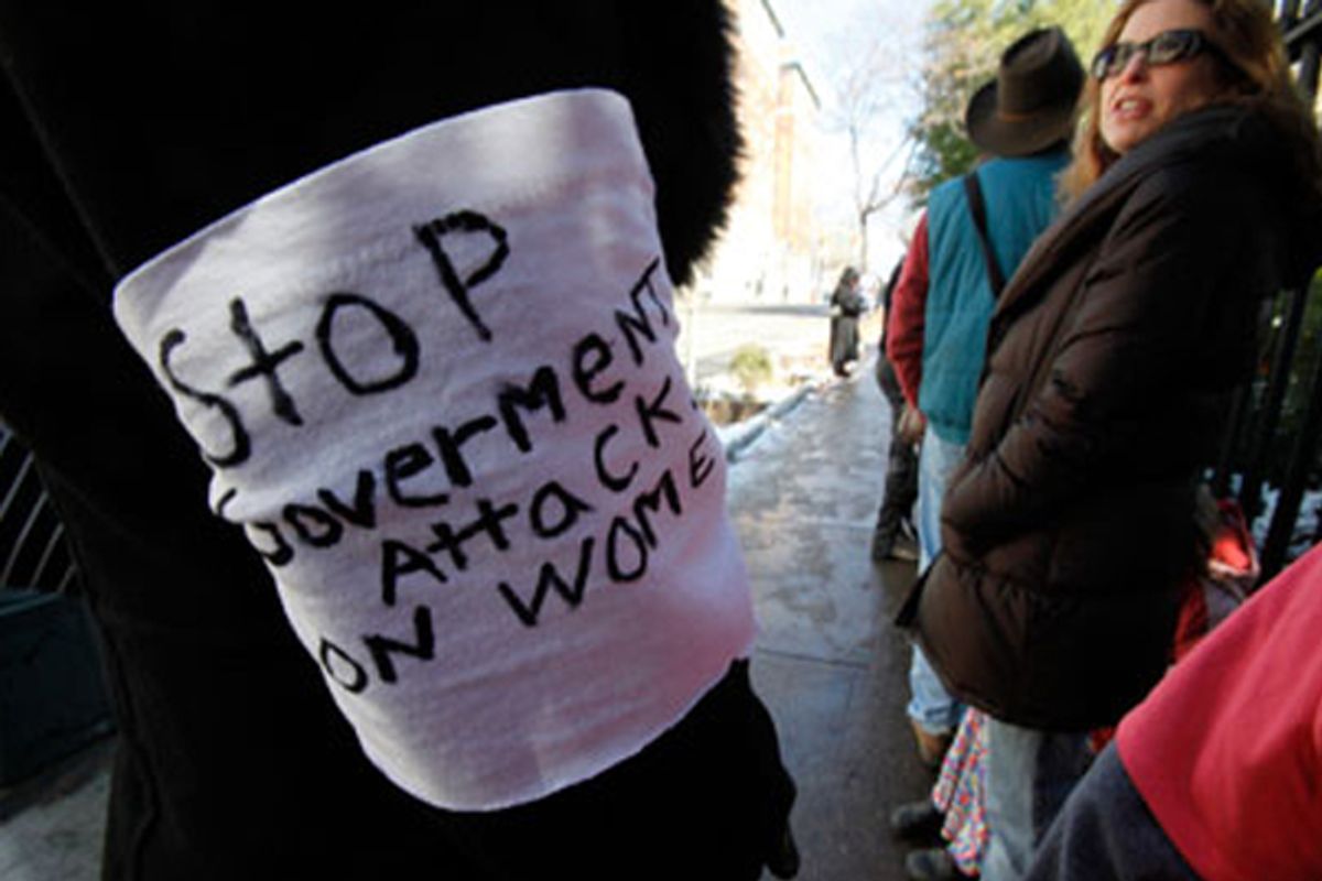 Protesters at Capitol Square in Richmond, Va.  (AP/Bob Brown)