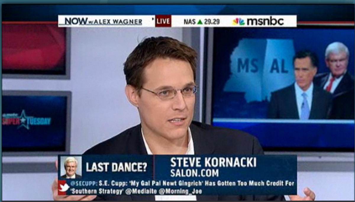  Senior political writer Steve Kornacki on "Now with Alex Wagner"     