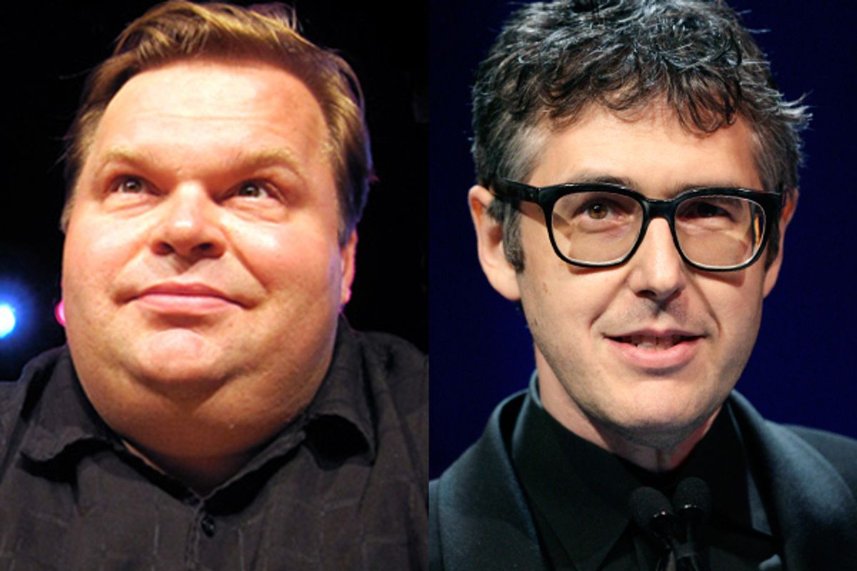 Mike Daisey and Ira Glass    (<a href='http://mikedaisey.blogspot.com/'>mikedaisey.blogspot.com</a>/AP/Seth Wenig)