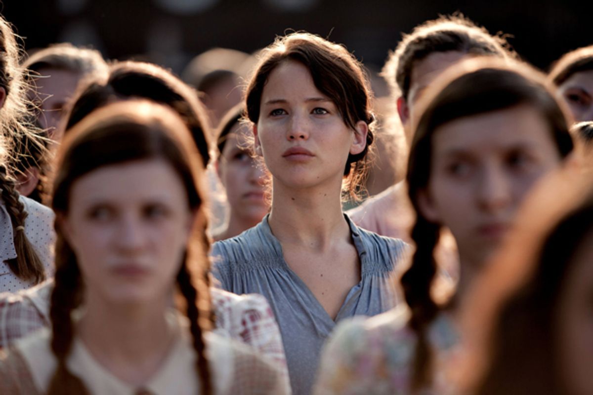 Jennifer Lawrence in "The Hunger Games"     