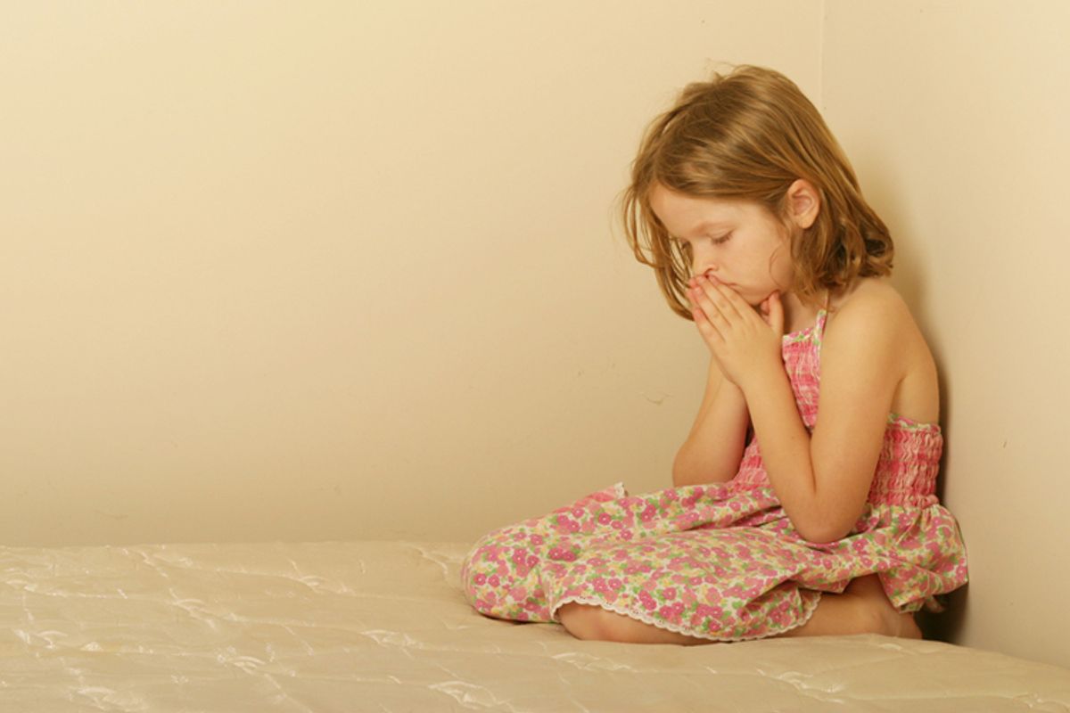                (<a href='http://www.shutterstock.com/pic-51045340/stock-photo-young-girl-praying.html'>Sean Bolt</a> via <a href='http://www.shutterstock.com/'>Shutterstock</a>)