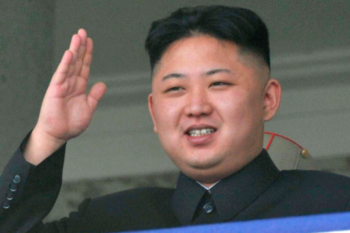 North Korea leader Kim Jong Un                            (Reuters/Kyodo)