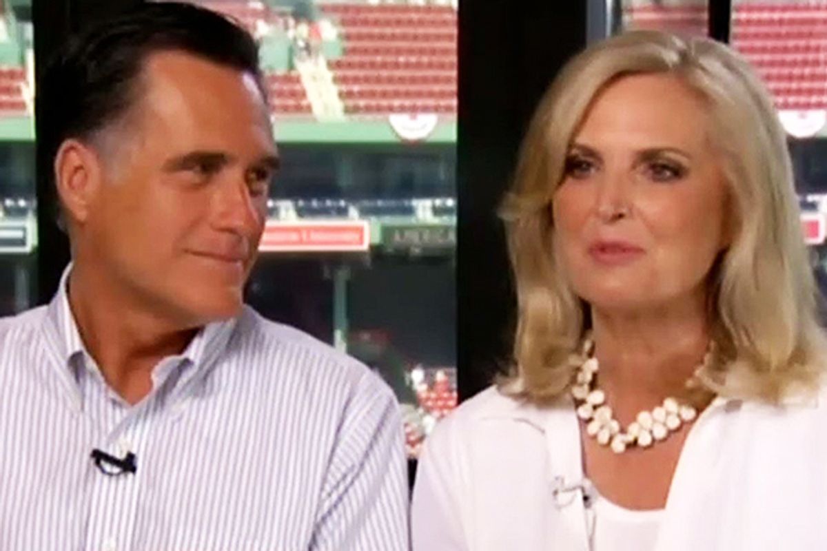 Mitt and Ann Romney   (ABC screen shot)