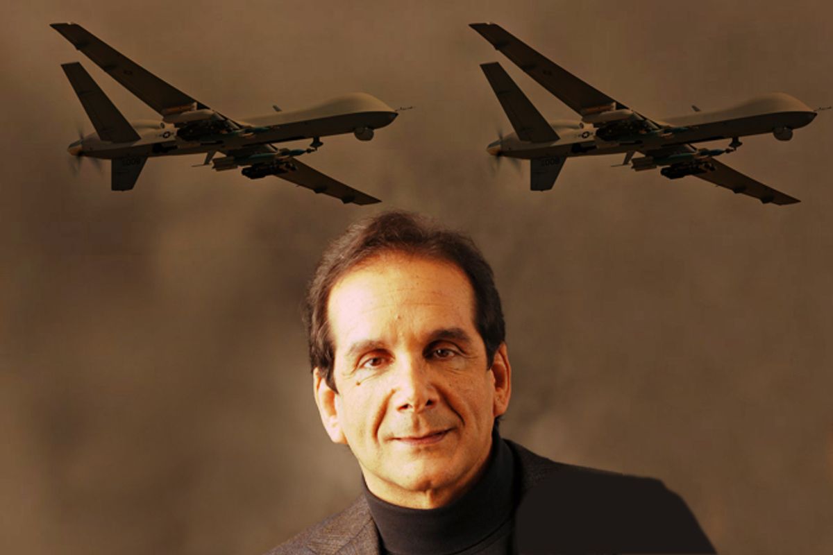 Charles Krauthammer, drone critic      