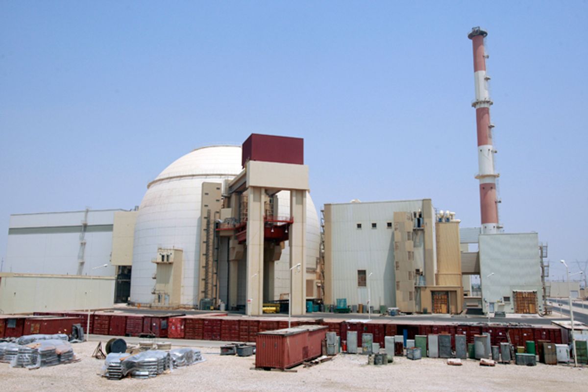 The main reactor at the Bushehr nuclear facility in Iran.    (Reuters/Raheb Homavandi)