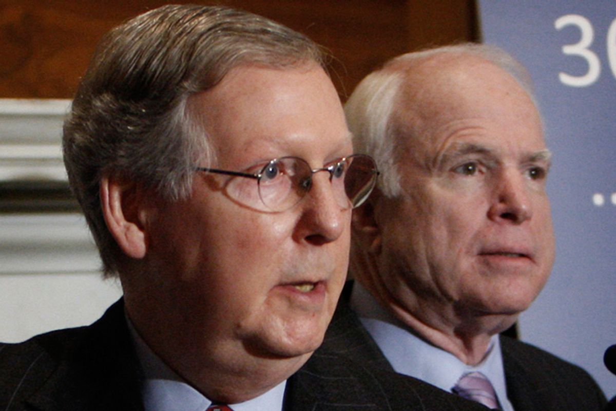 Mitch McConnell and John McCain           (AP/Pablo Martinez Monsivais)