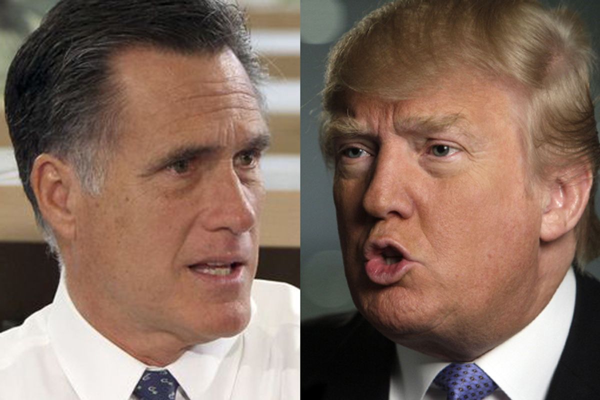 Mitt Romney and Donald Trump     (AP)