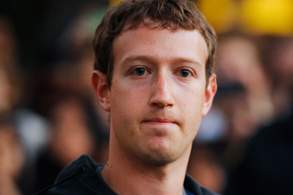Mark Zuckerberg         (Reuters/Brian Snyder)