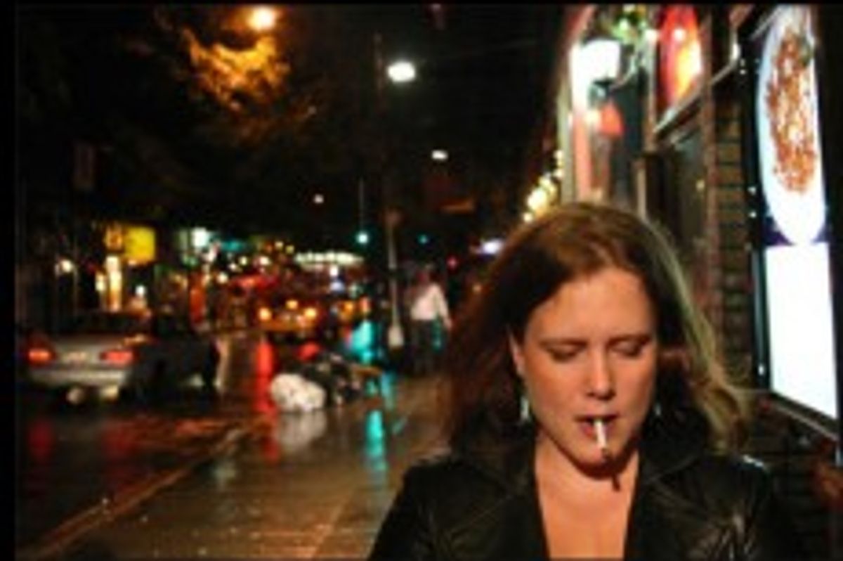 A picture of the author as a drinker and a smoker and a New Yorker. She is none of those things now.      (Tara Copp)