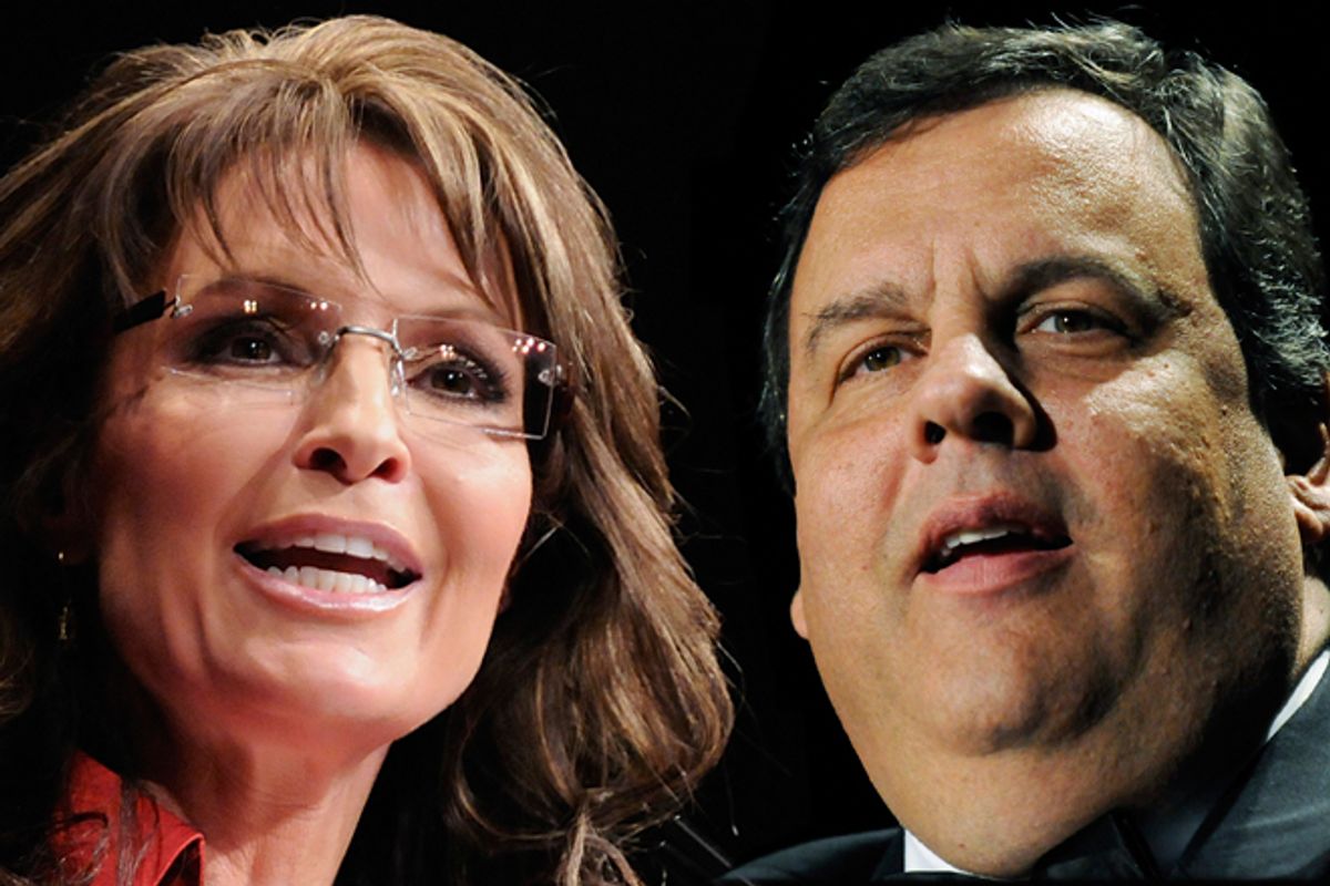 Sarah Palin and Chris Christie    (Reuters)