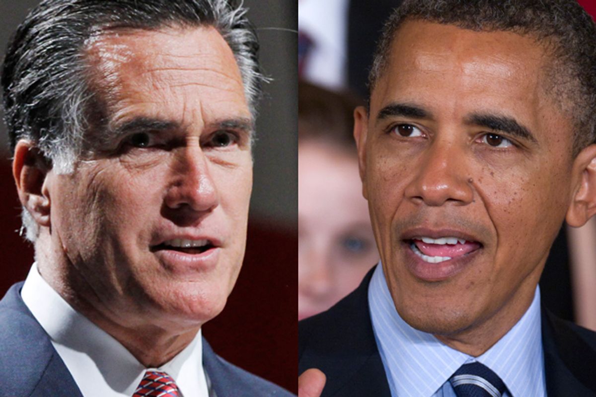 Mitt Romney and Barack Obama            (AP)