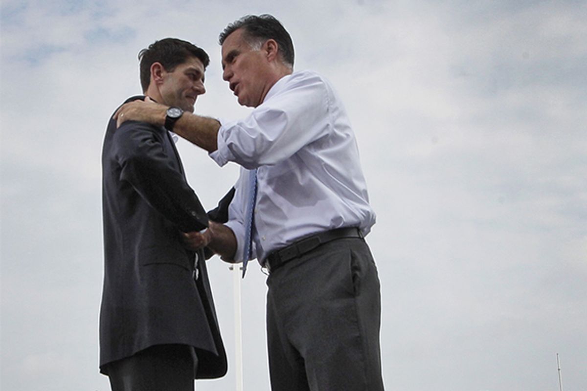  Paul Ryan and Mitt Romney    (AP/Mary Altaffer)