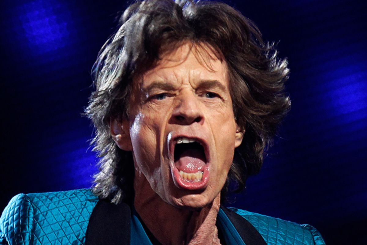 Mick Jagger performs at the 53rd annual Grammy Awards.   (Reuters/Lucy Nicholson)