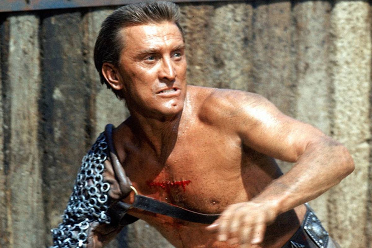 Kirk Douglas in "Spartacus"  