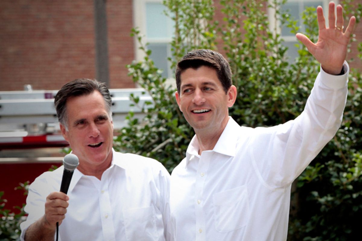 Mitt Romney and Paul Ryan   (AP/Mary Altaffer)