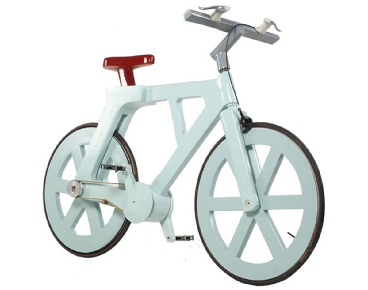 Izhar Gafni's cardboard bike   (Fastcompany.com)