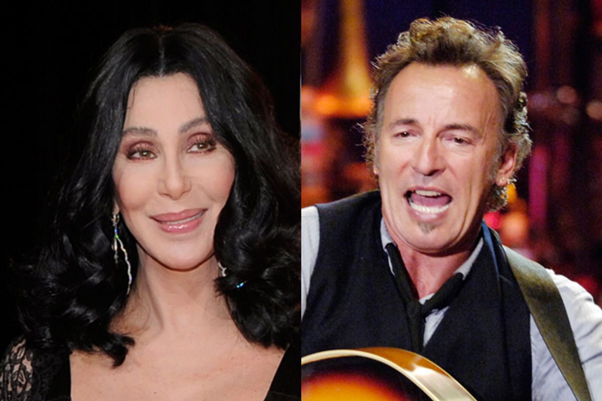 Cher and Bruce Springsteen      (AP)