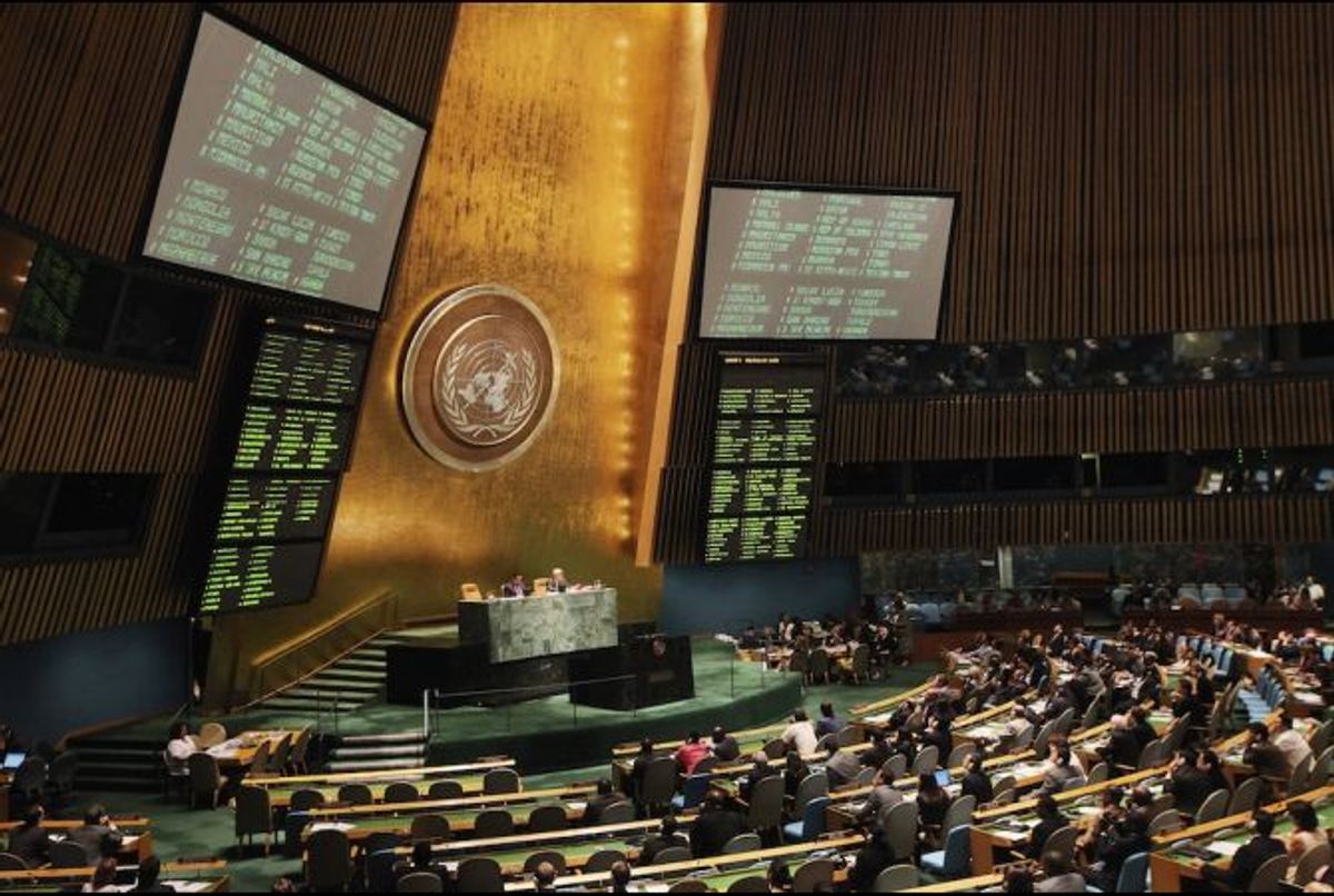The UN General Assembly    