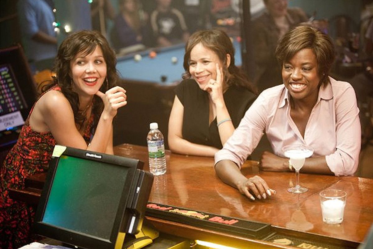 Maggie Gyllenhaal, Rosie Perez and Viola Davis in "Won't Back Down"     