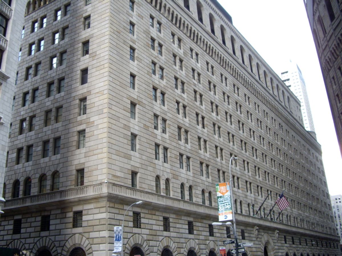 Target: Federal Reserve Bank of New York (Wikimedia)
