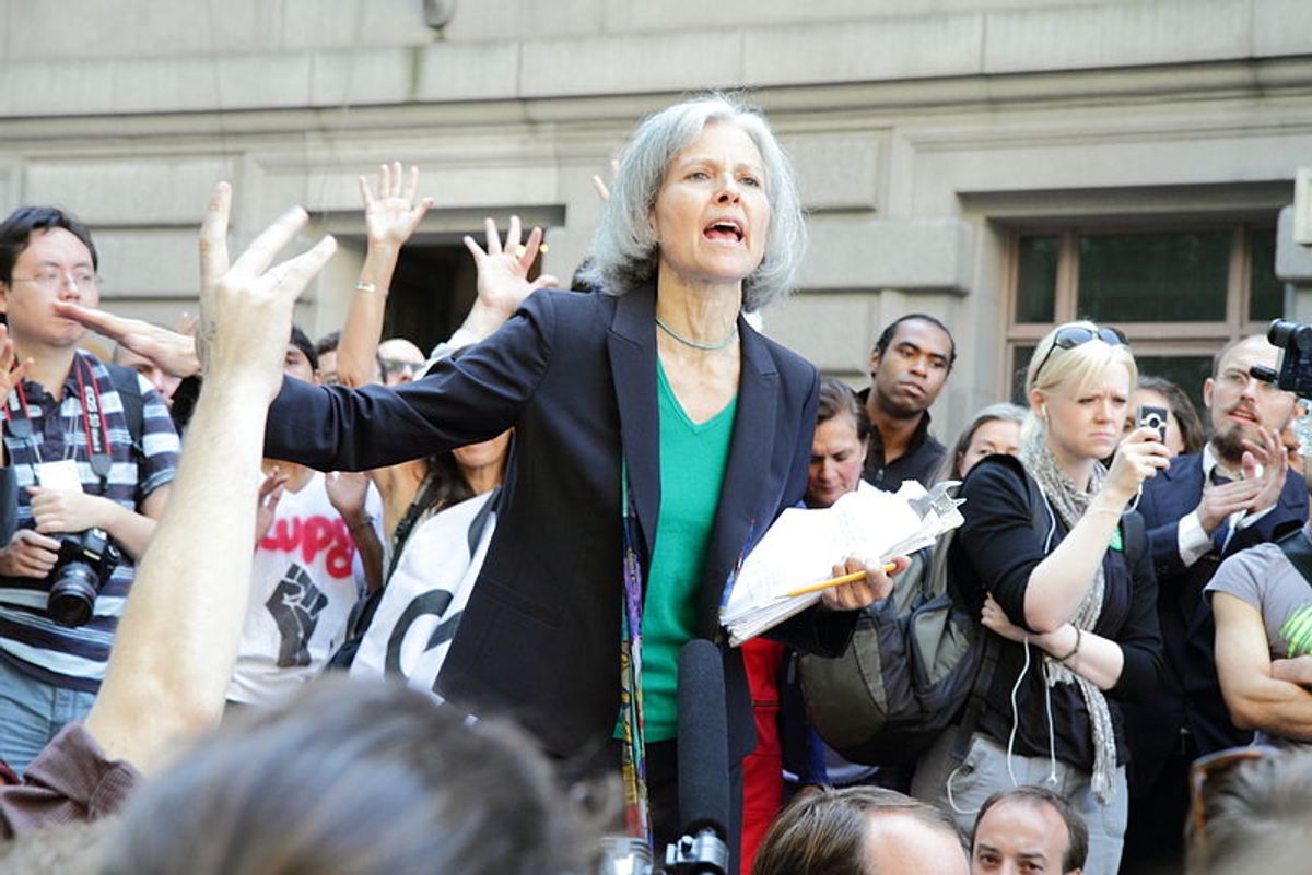 Jill Stein speaks at Occupy anniversary event in September (Wikimedia/ PaulSteinJC) 