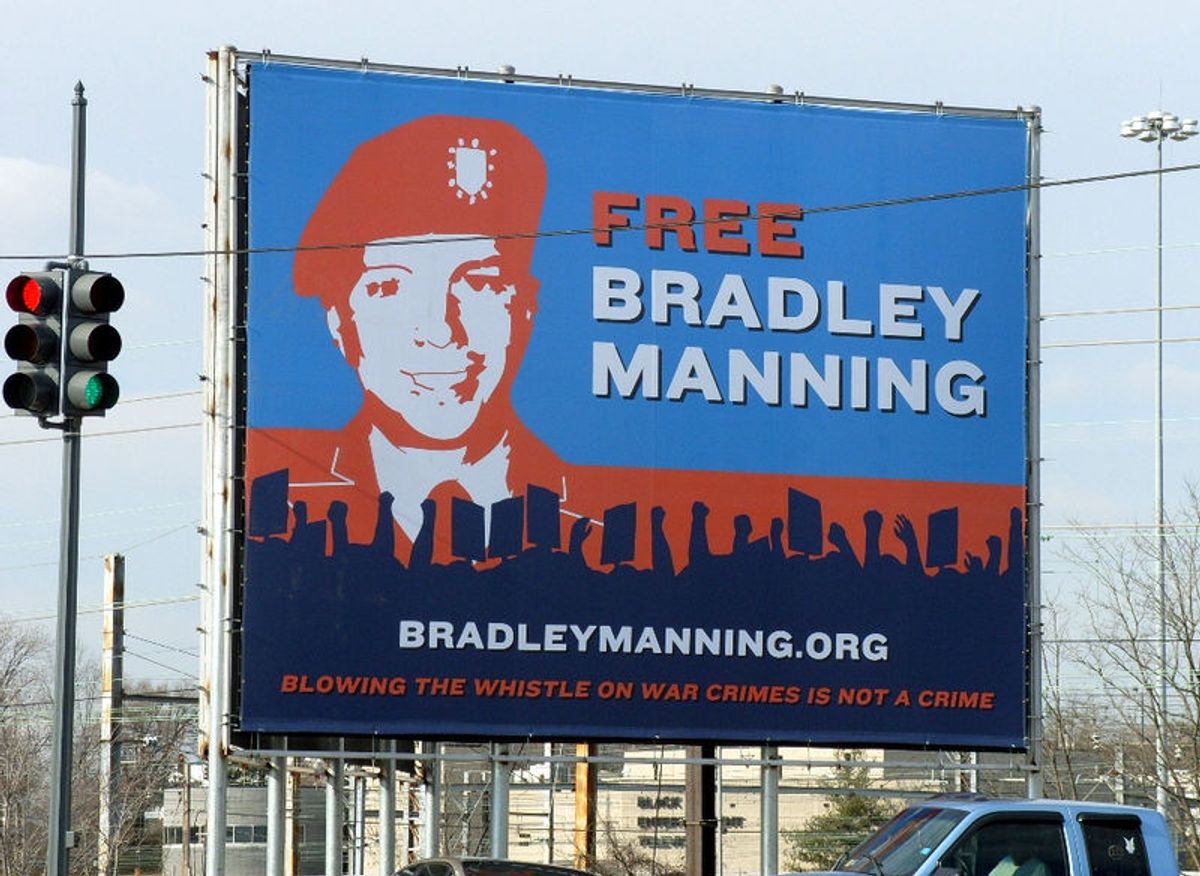 Bradley Manning Support Network billboard in Washington, DC  