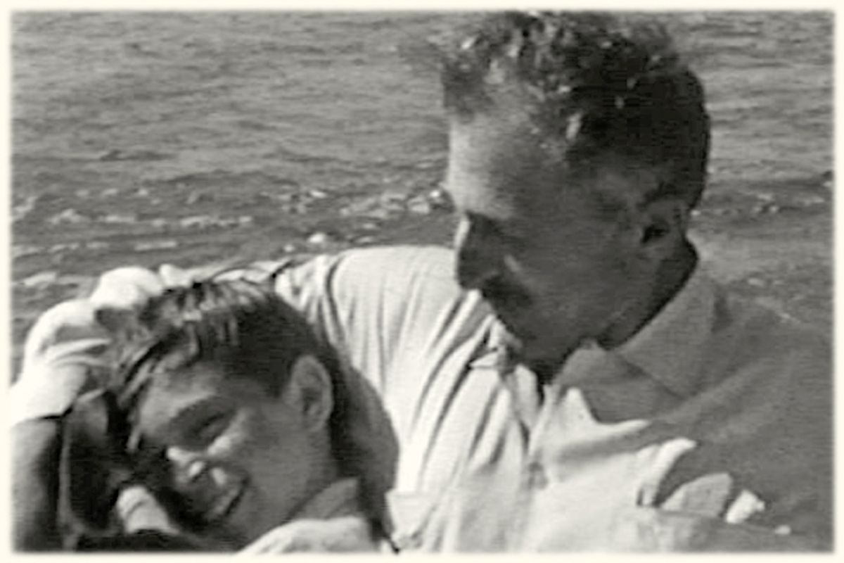 The author with his father   