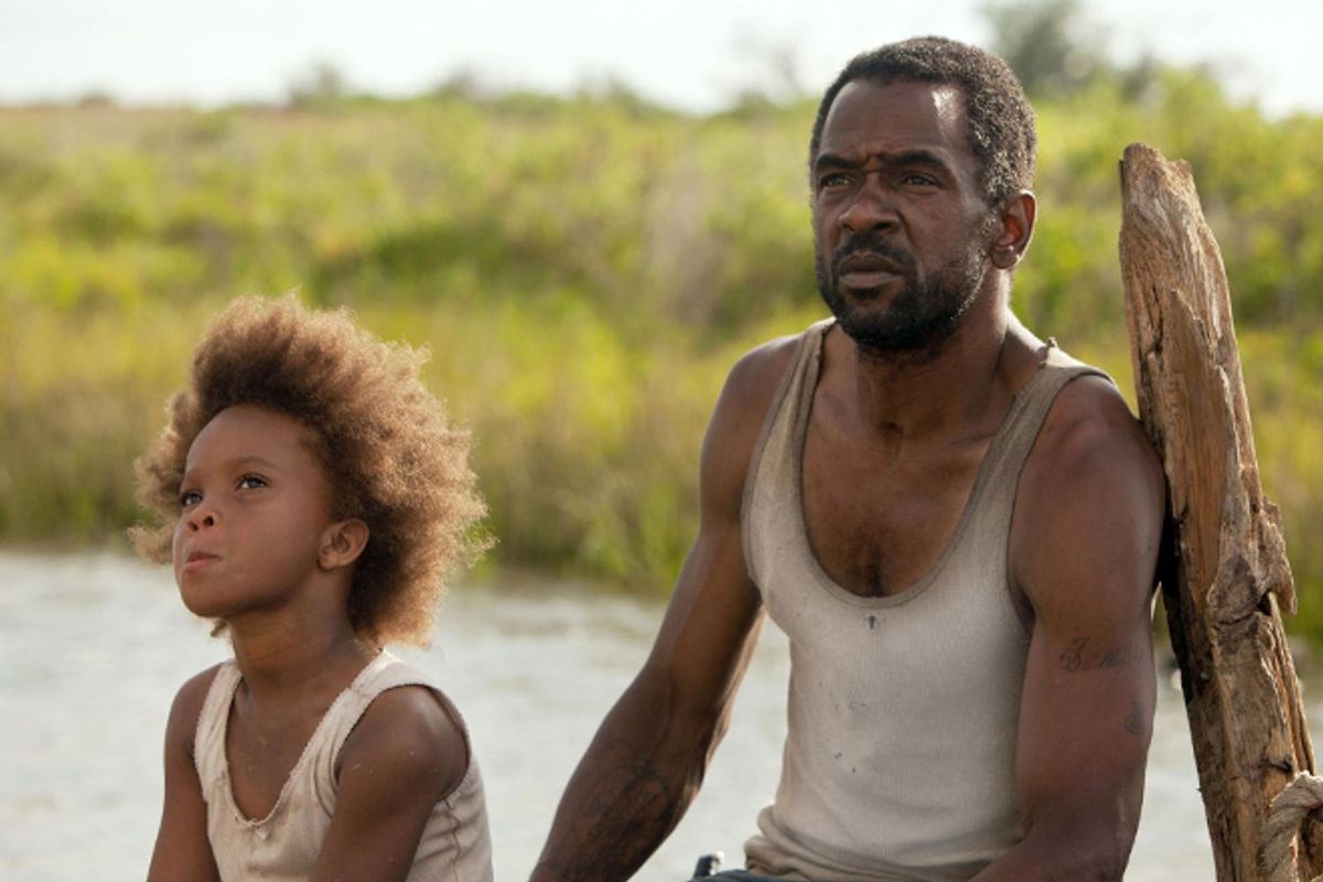 Quvenzhané Wallis and Dwight Henry in "Beasts of the Southern Wild."       