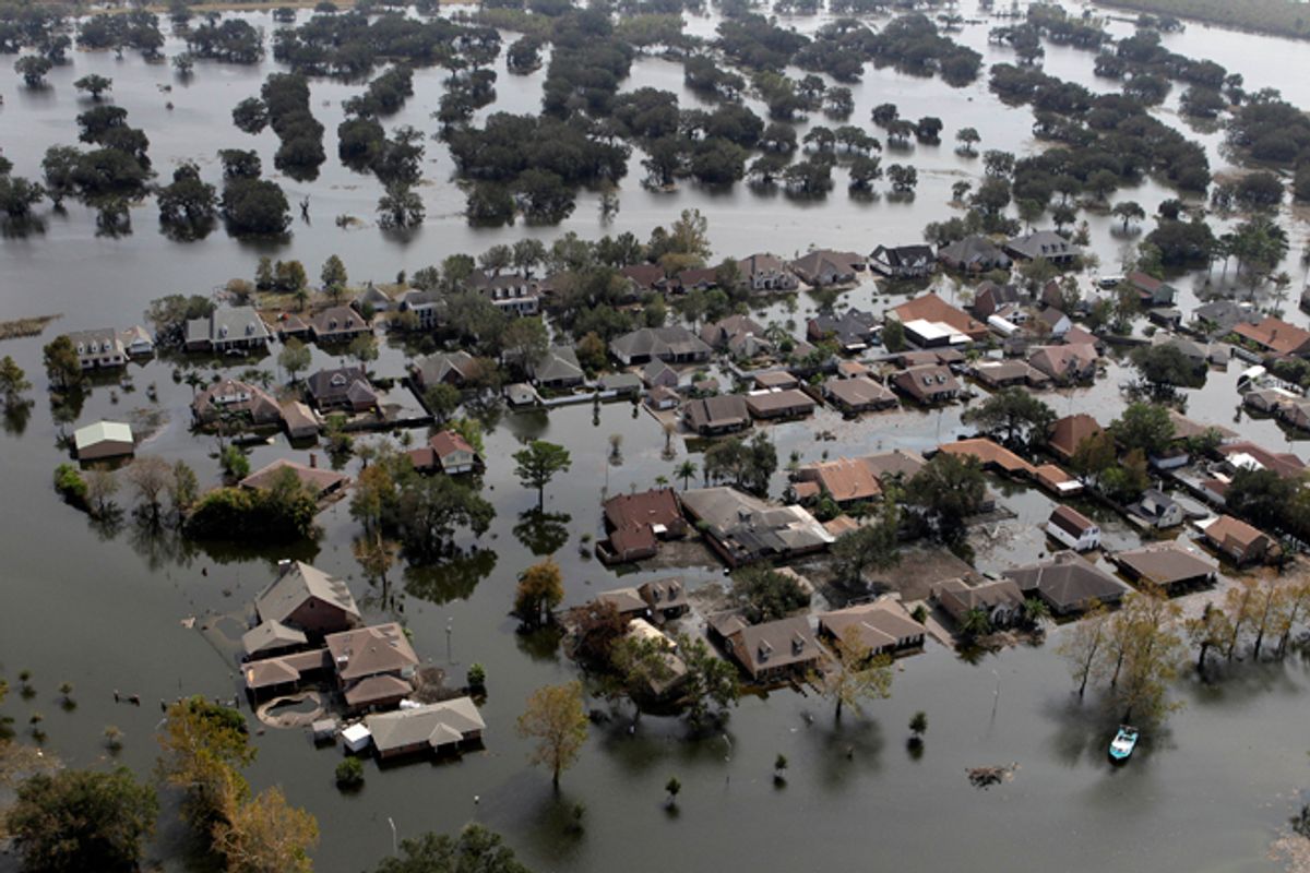 Flooded homes in the aftermath of Hurricane Isaac       (AP/Gerald Herbert)