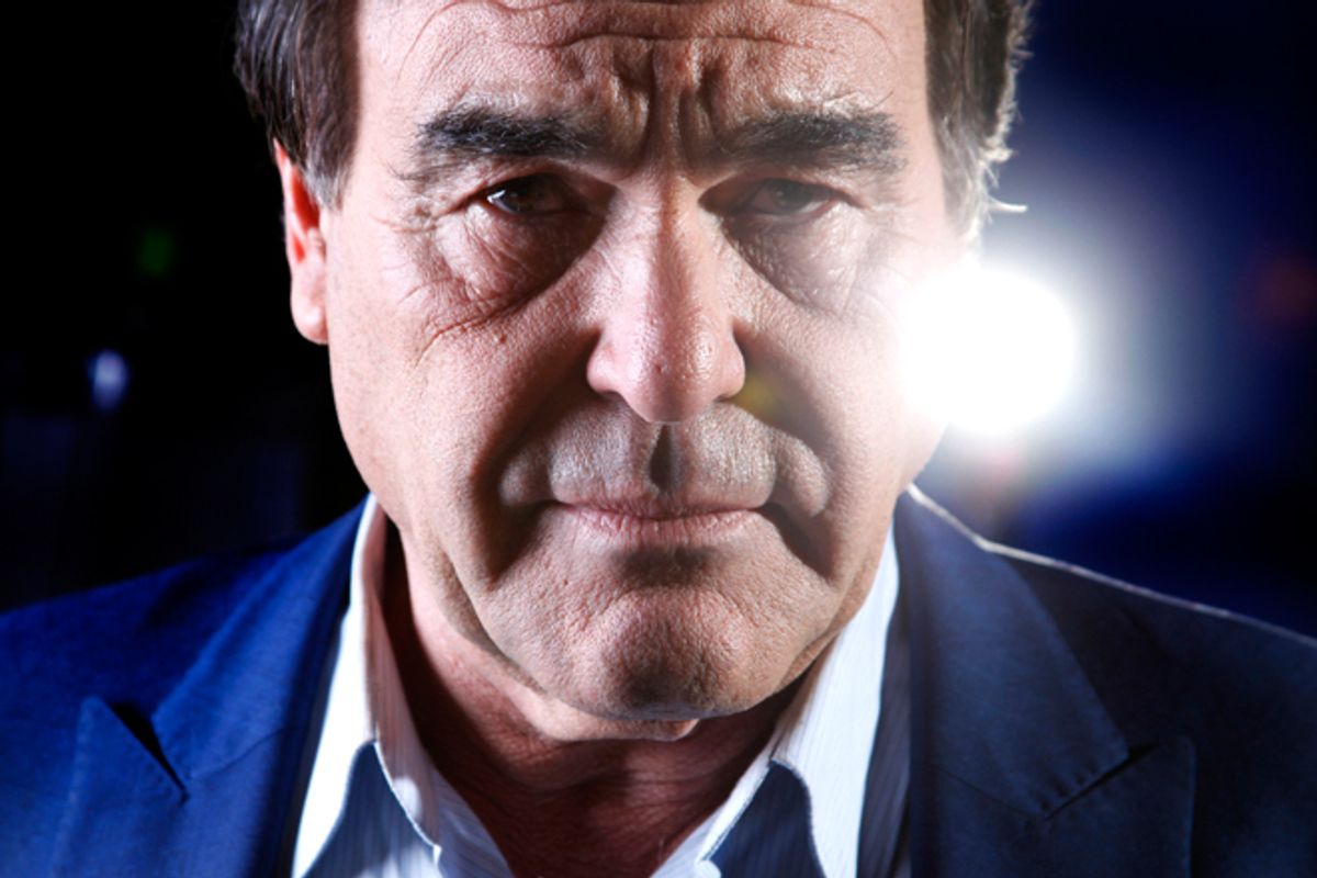 American film director, screenwriter and producer Oliver Stone poses for a portrait, on Wednesday, Nov. 14, 2012 in New York. (Photo by Carlo Allegri/Invision/AP)  (Carlo Allegri)