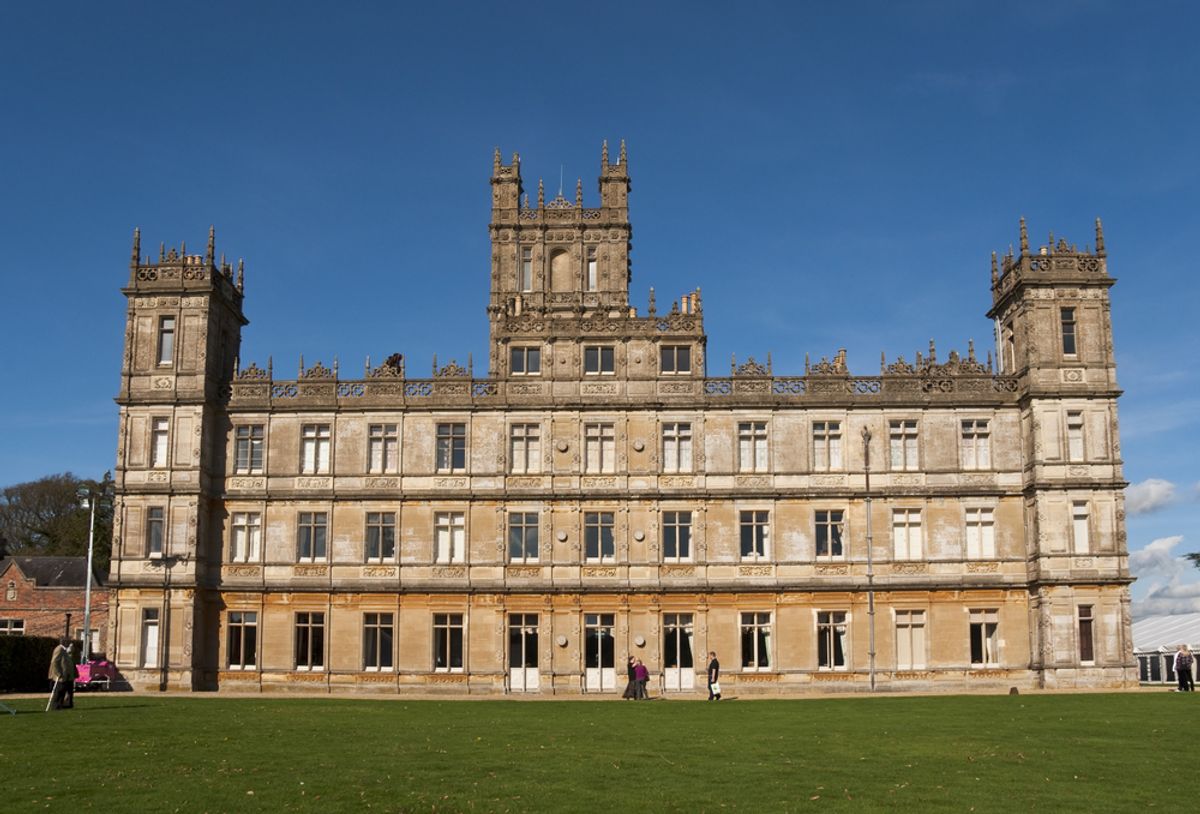 Highclere Castle in Newbury, UK is the main setting for the ITV period drama "Downton Abbey" (dutourdumonde / Shutterstock.com)