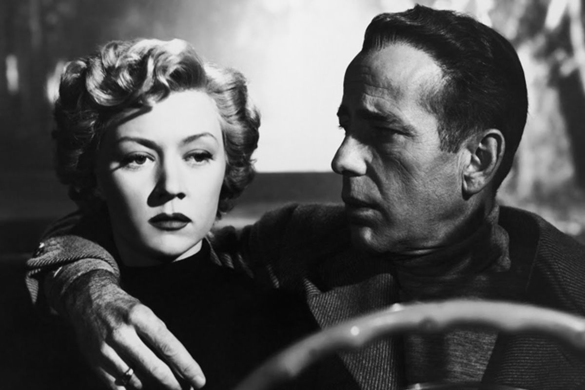  Gloria Grahame and Humphrey Bogart in "In a Lonely Place"          