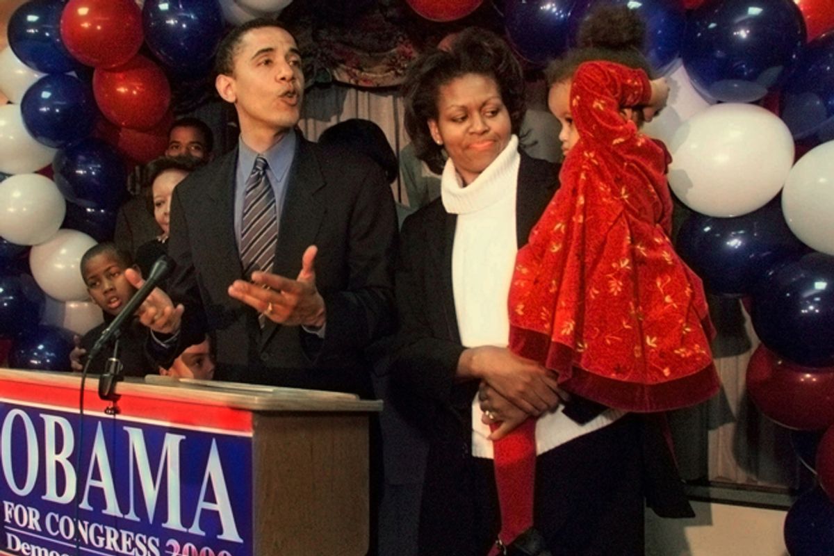 Barack Obama, ending his 2000 campaign for Congress         (AP/Frank Polich)