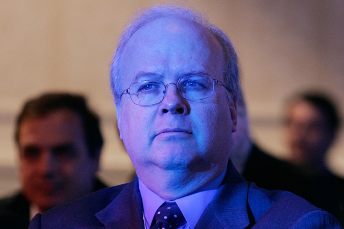 Karl Rove, new Republican lightning rod (Reuters/Larry Downing)