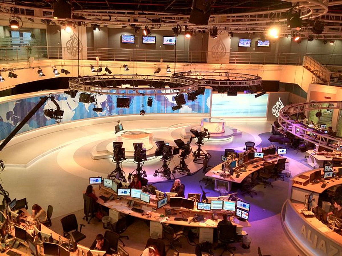 Al Jazeera English newsroom (Wikimedia/Wittylama)      