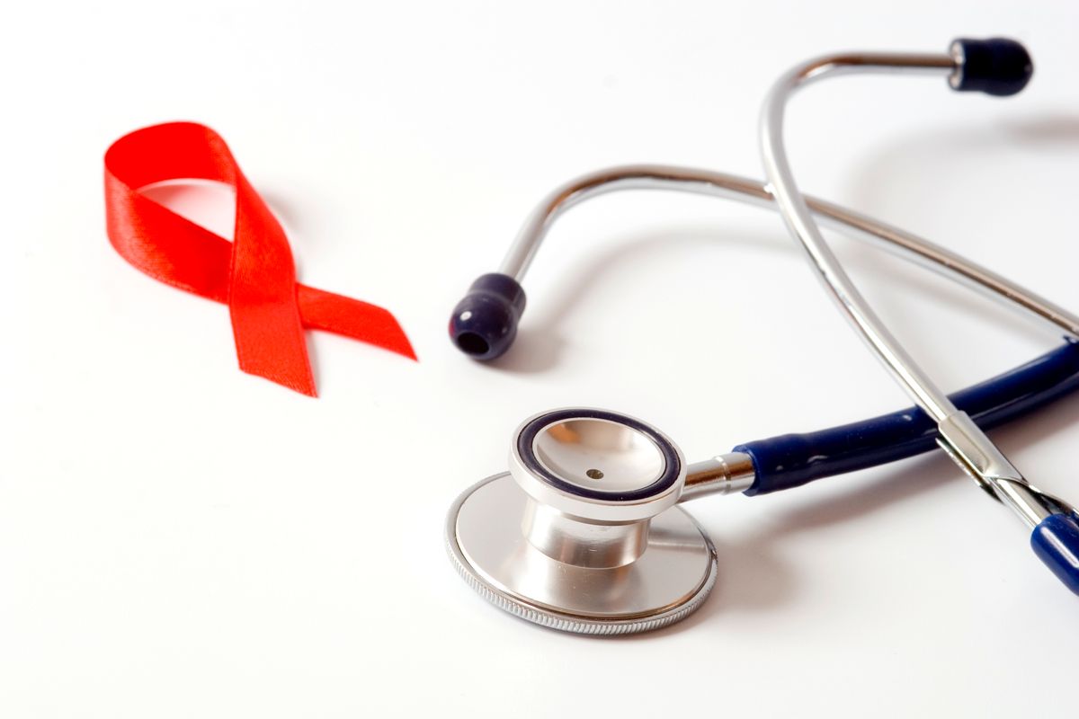 Red ribbon and stethoscope       (iStock/Andrei Tchernov)