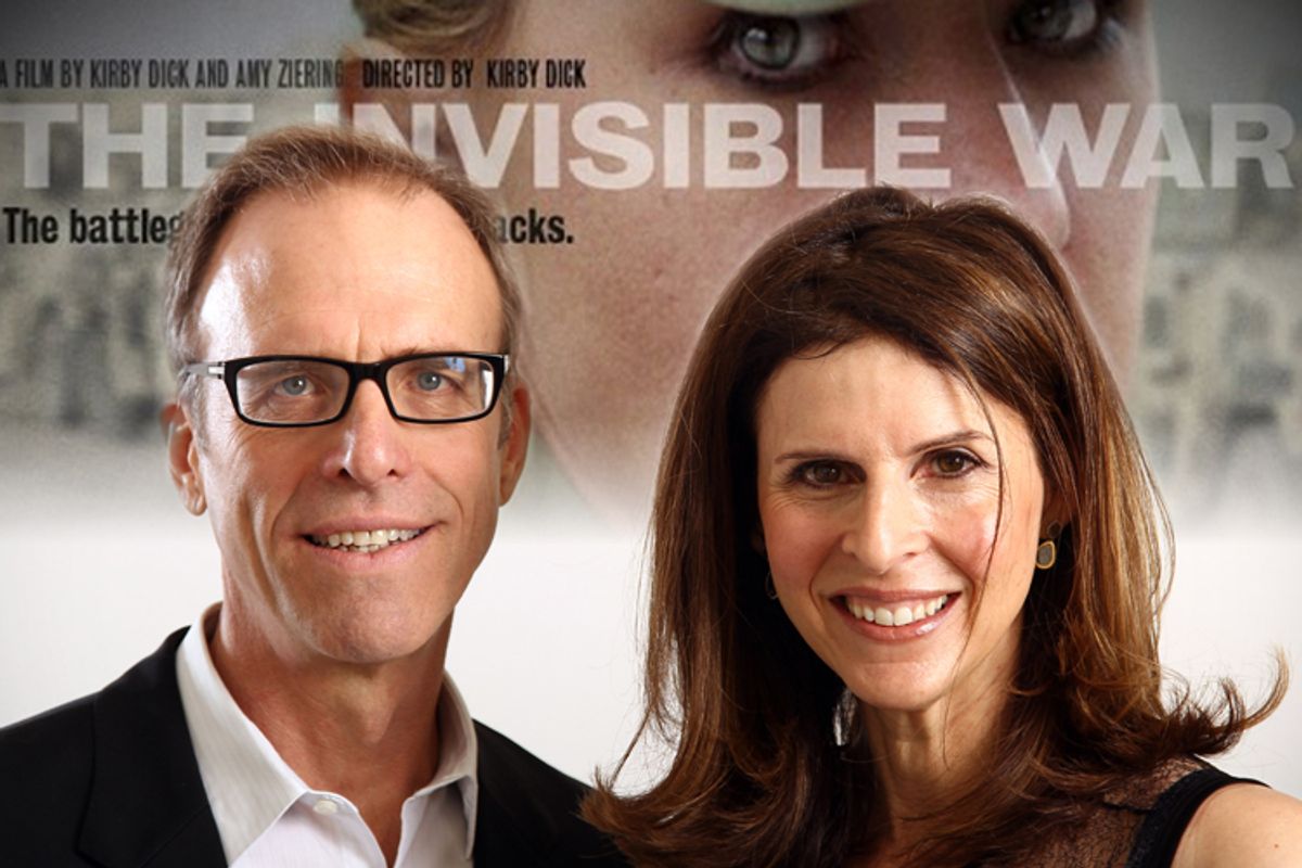 "The Invisible War" director Kirby Dick and producer Amy Ziering.   (AP/Matt Sayles)