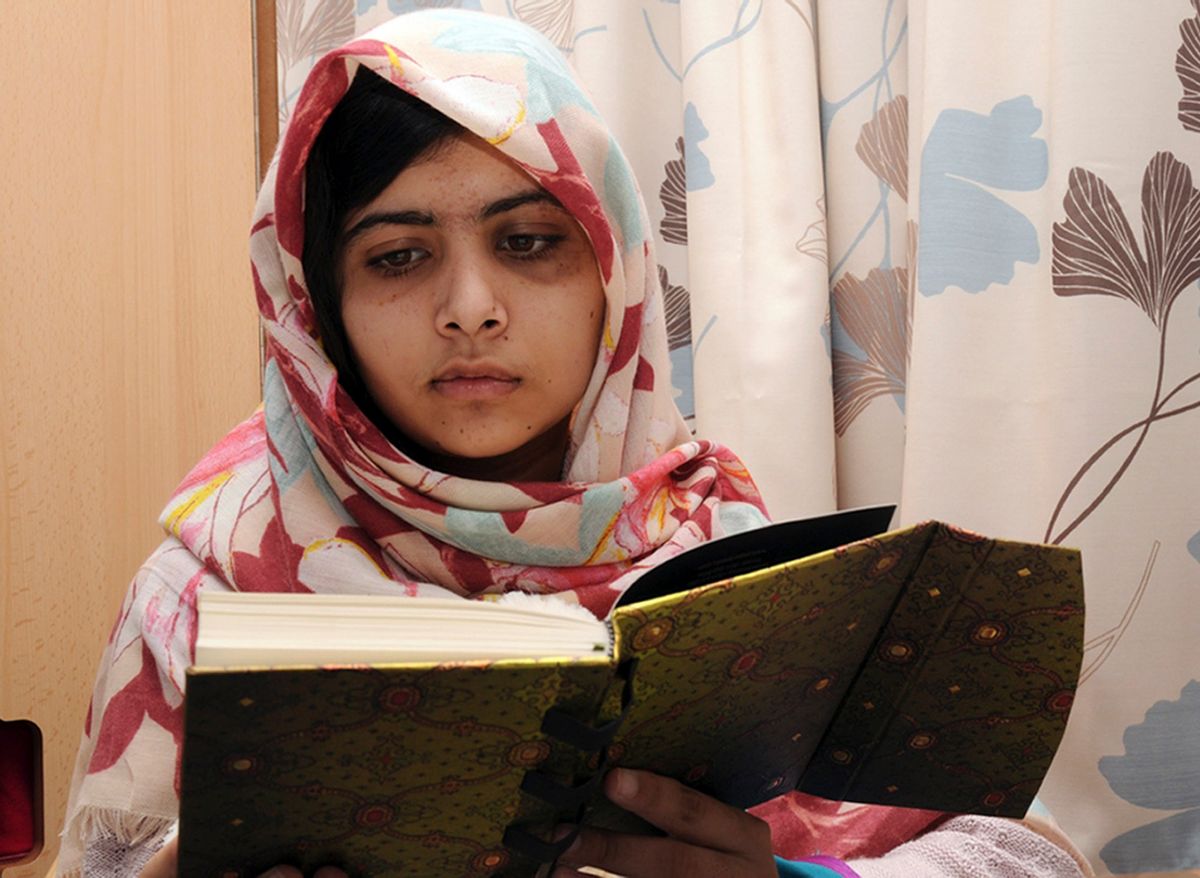 Malala Yousufzai
         (AP/Queen Elizabeth Hospita)
