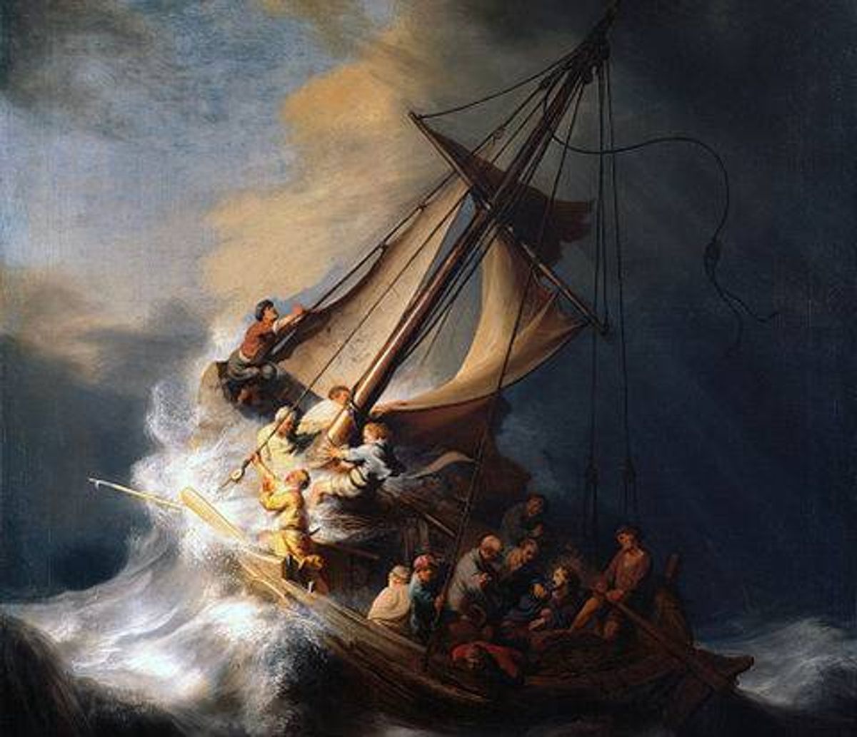 Rembrandt's "The Storm on the Sea of Galilee," one of the stolen artworks         (Wikimedia)