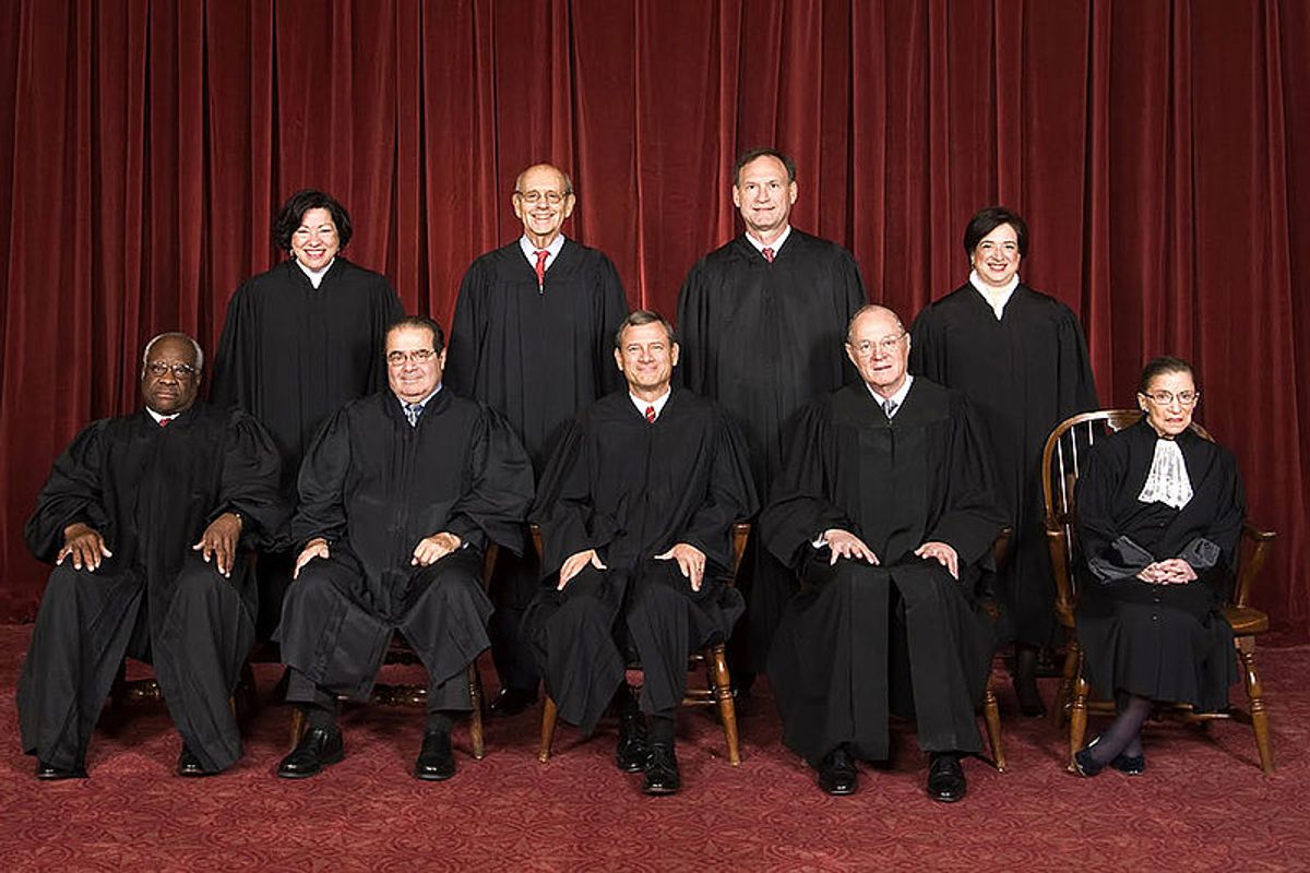 The Justices of the Supreme Court                                (Wikimedia Commons)