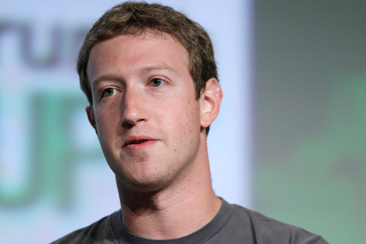 Facebook CEO Mark Zuckerberg            (AP/Eric Risberg)