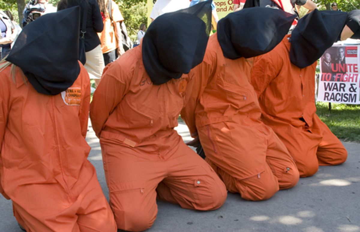 Demonstrators protest U.S. treatment of terror suspects (Shutterstock)  